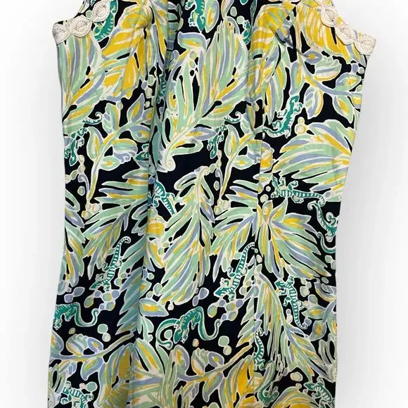 Crown & Ivy Halter Cayo Coco Signature Mini Dress Womens 8 Multicolor Tropical - Picture 5 of 15